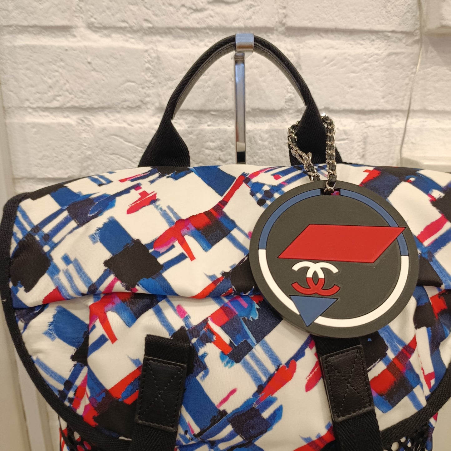 Zaino Chanel in tela colorato