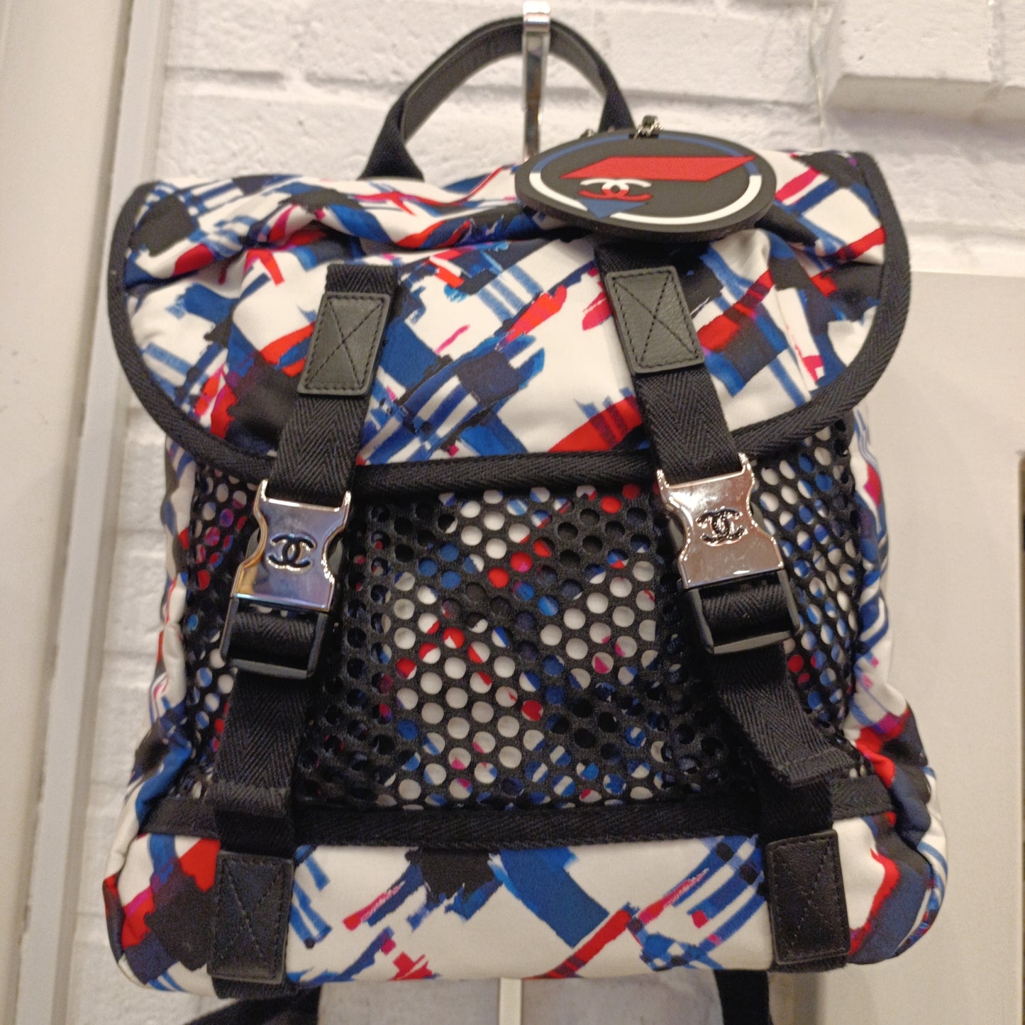 Zaino Chanel in tela colorato