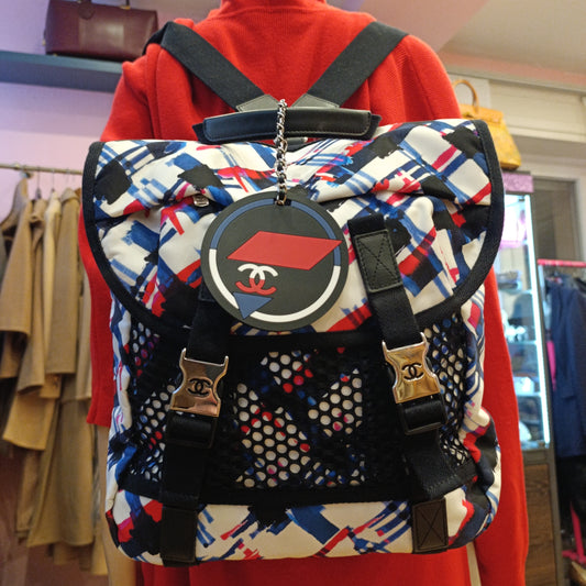 Zaino Chanel in tela colorato