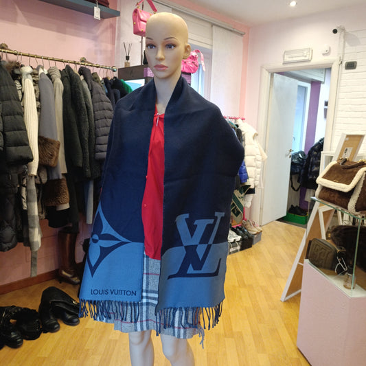 Sciarpa Louis Vuitton blu