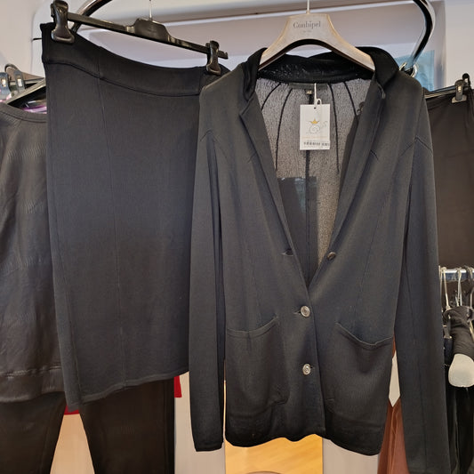 Completo con gonna nero Alessandro dell'acqua tg 42