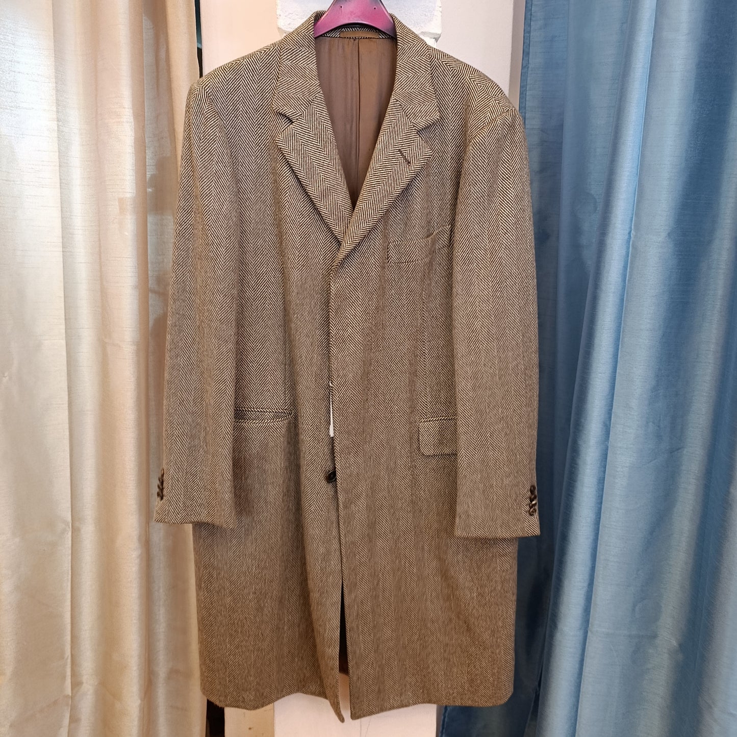 Cappotto beige spigato M. Bardelli tg 54