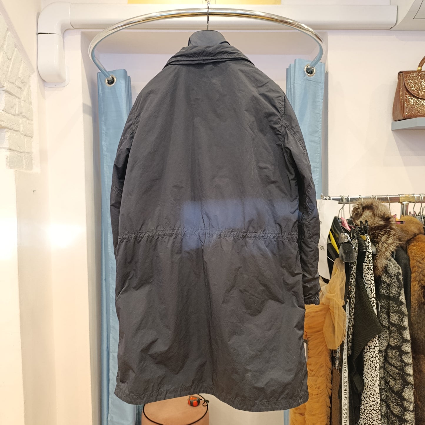 Piumino+impermeabile blu Aspesi tg L