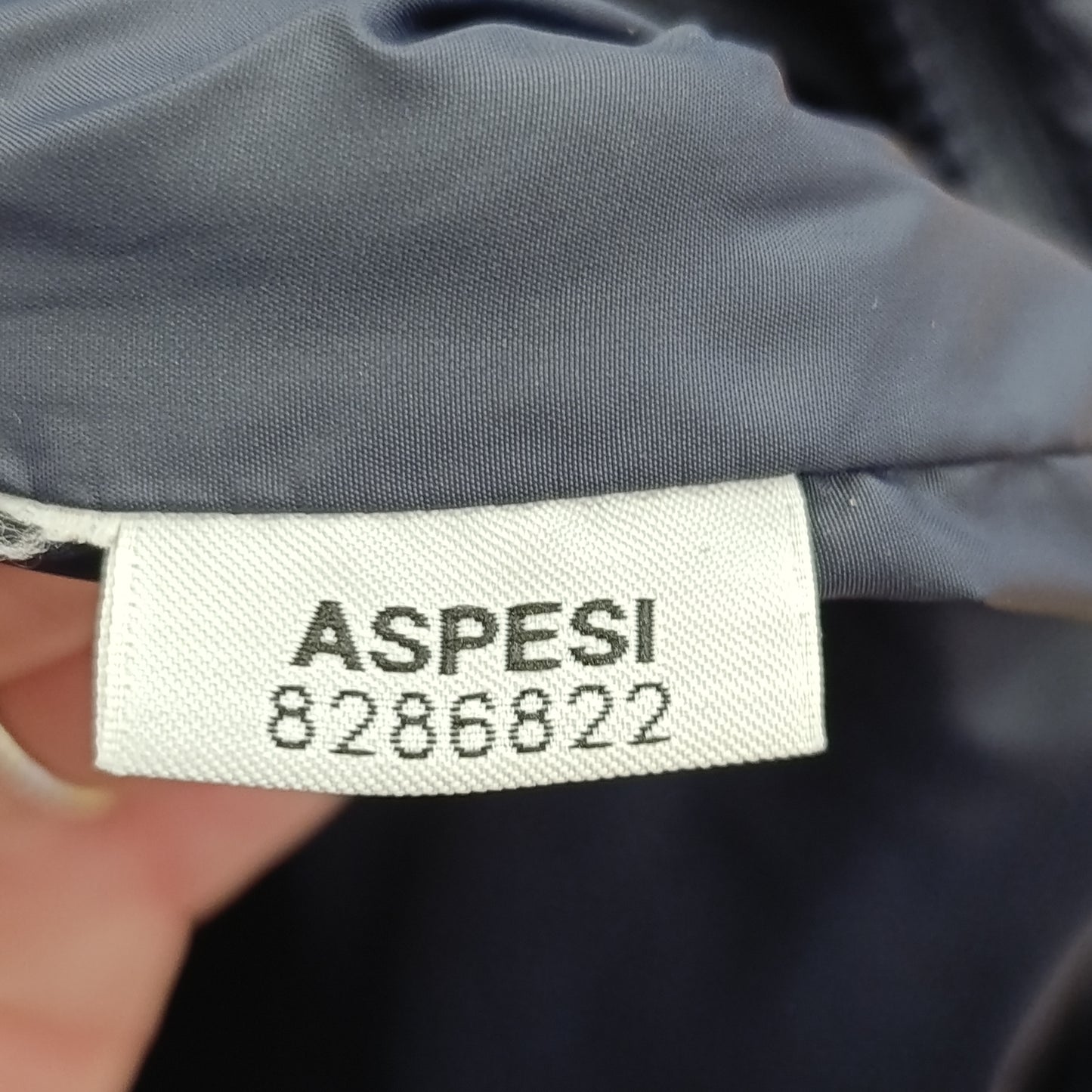 Piumino+impermeabile blu Aspesi tg L