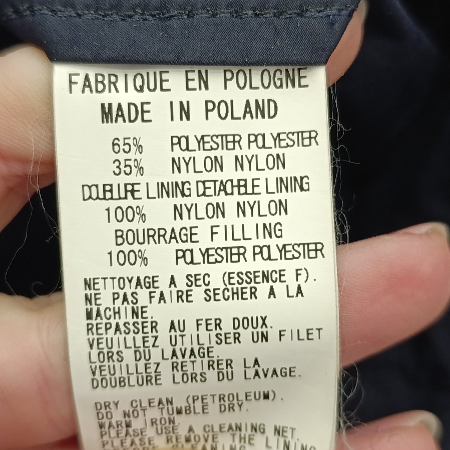 Piumino+impermeabile blu Aspesi tg L