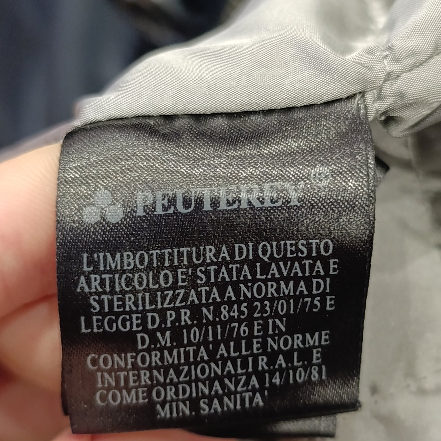 Piumino blu Peuterey tg XL