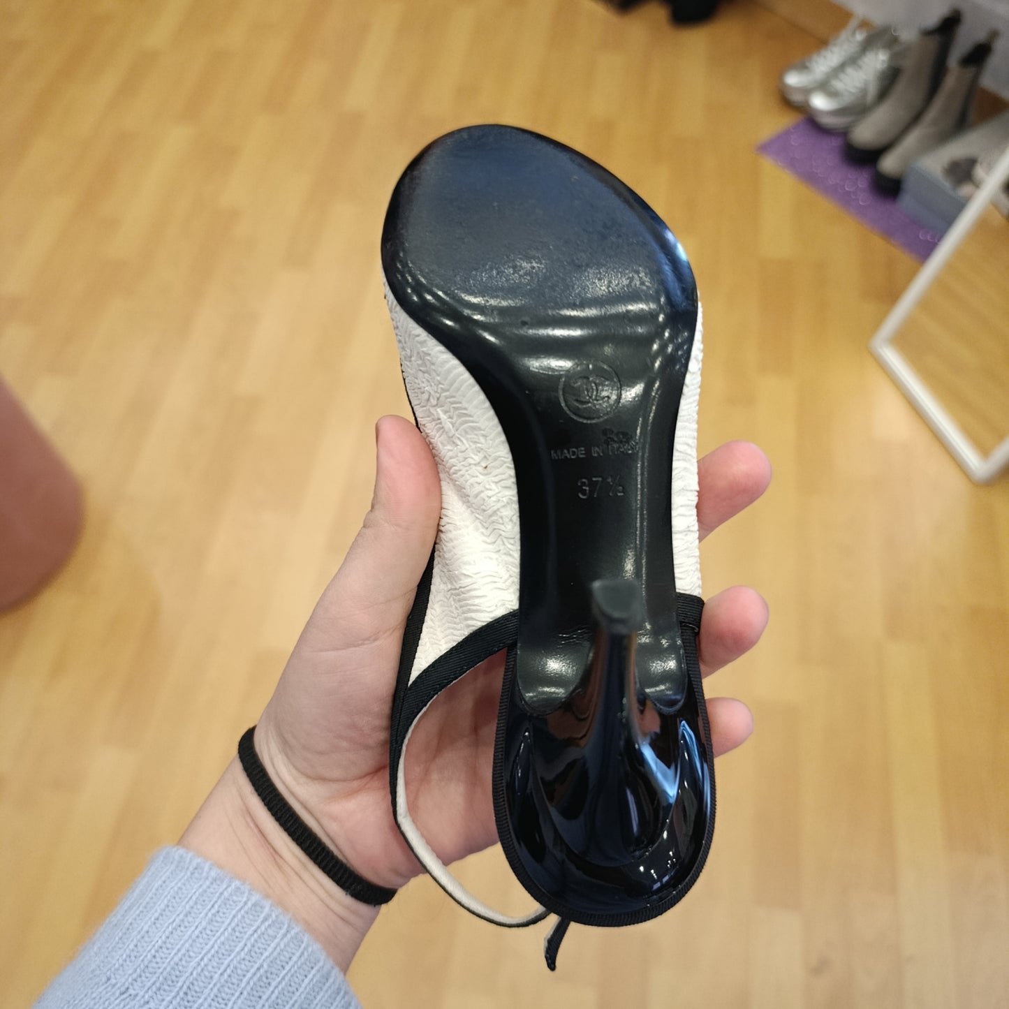 Tacchi Chanel n*37.5 b/n