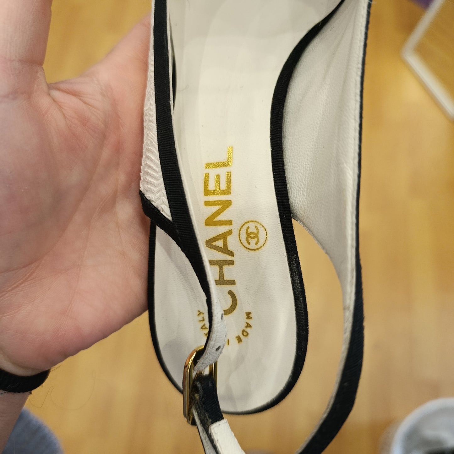 Tacchi Chanel n*37.5 b/n