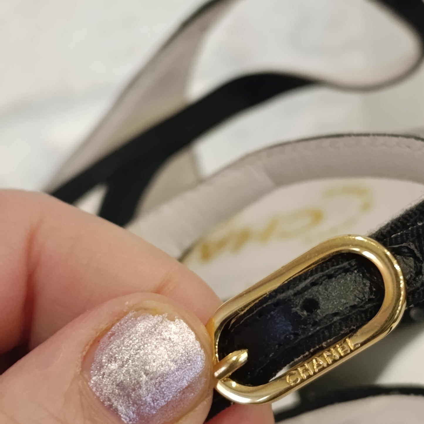 Tacchi Chanel n*37.5 b/n