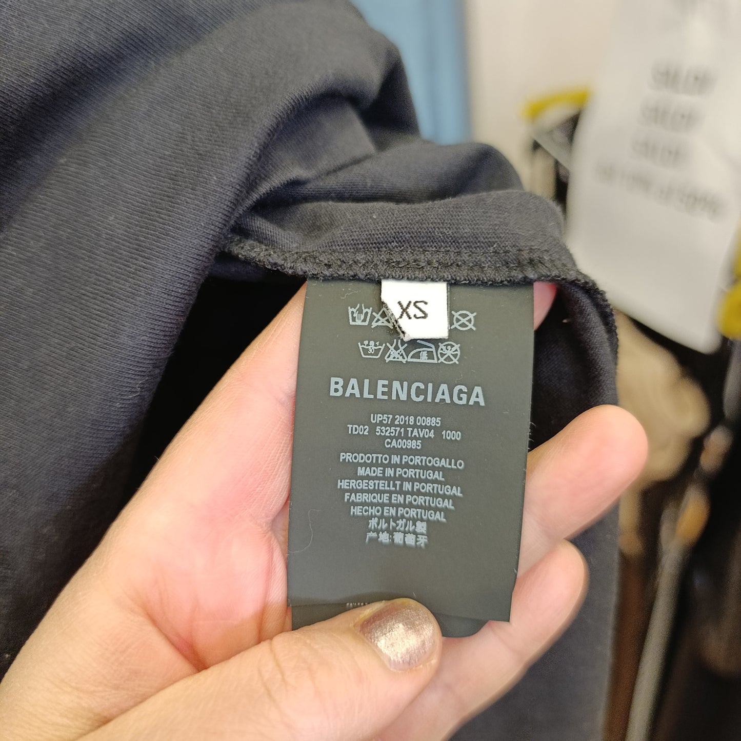 T-shirt Balenciaga tg xs over