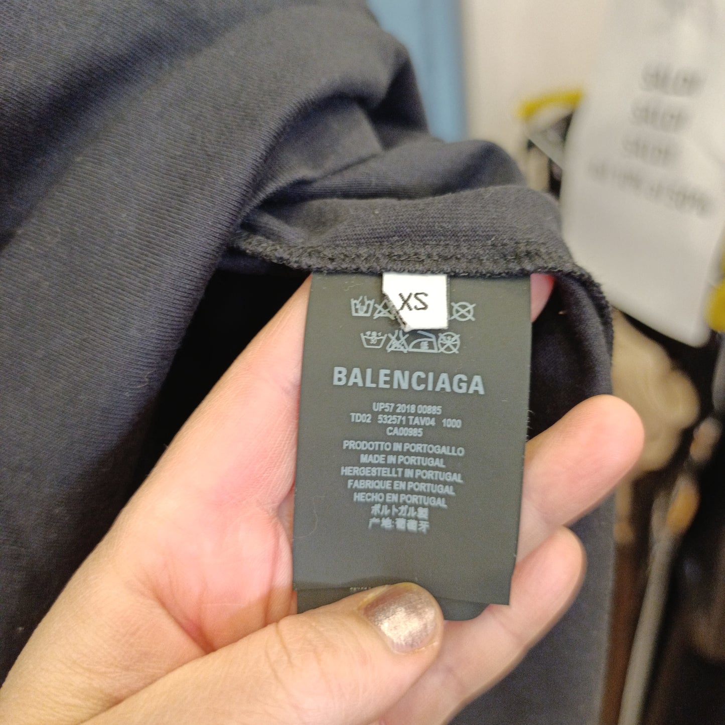 T-shirt Balenciaga tg xs over
