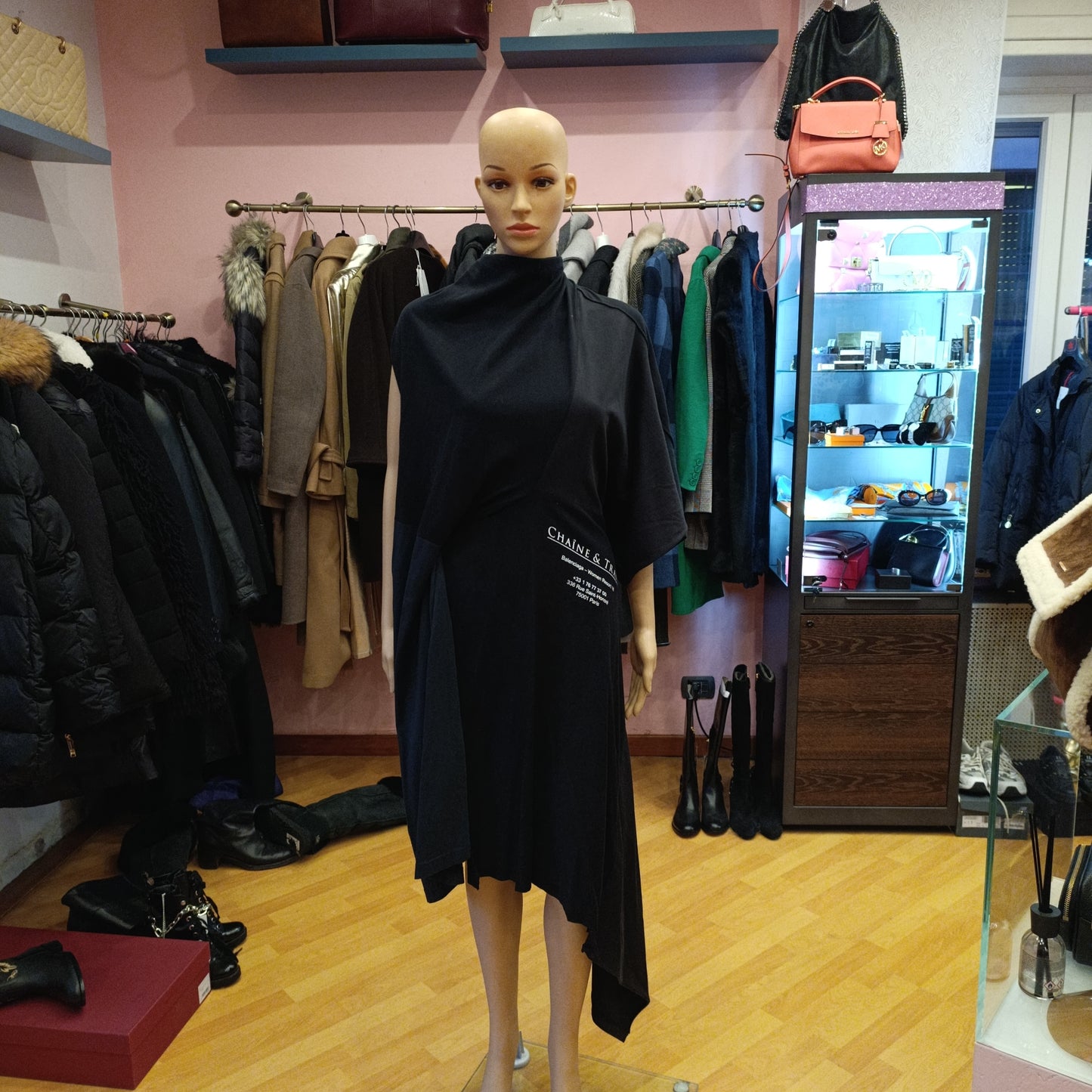 Abito Balenciaga scritte tg 38