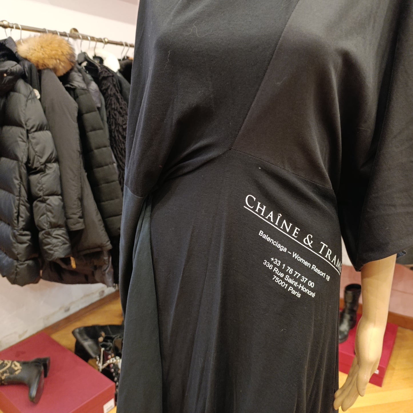 Abito Balenciaga scritte tg 38