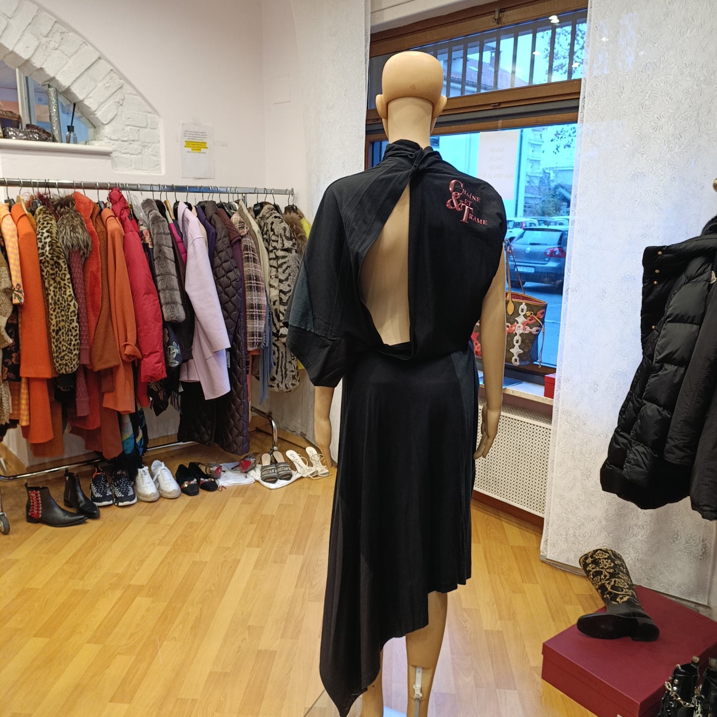 Abito Balenciaga scritte tg 38