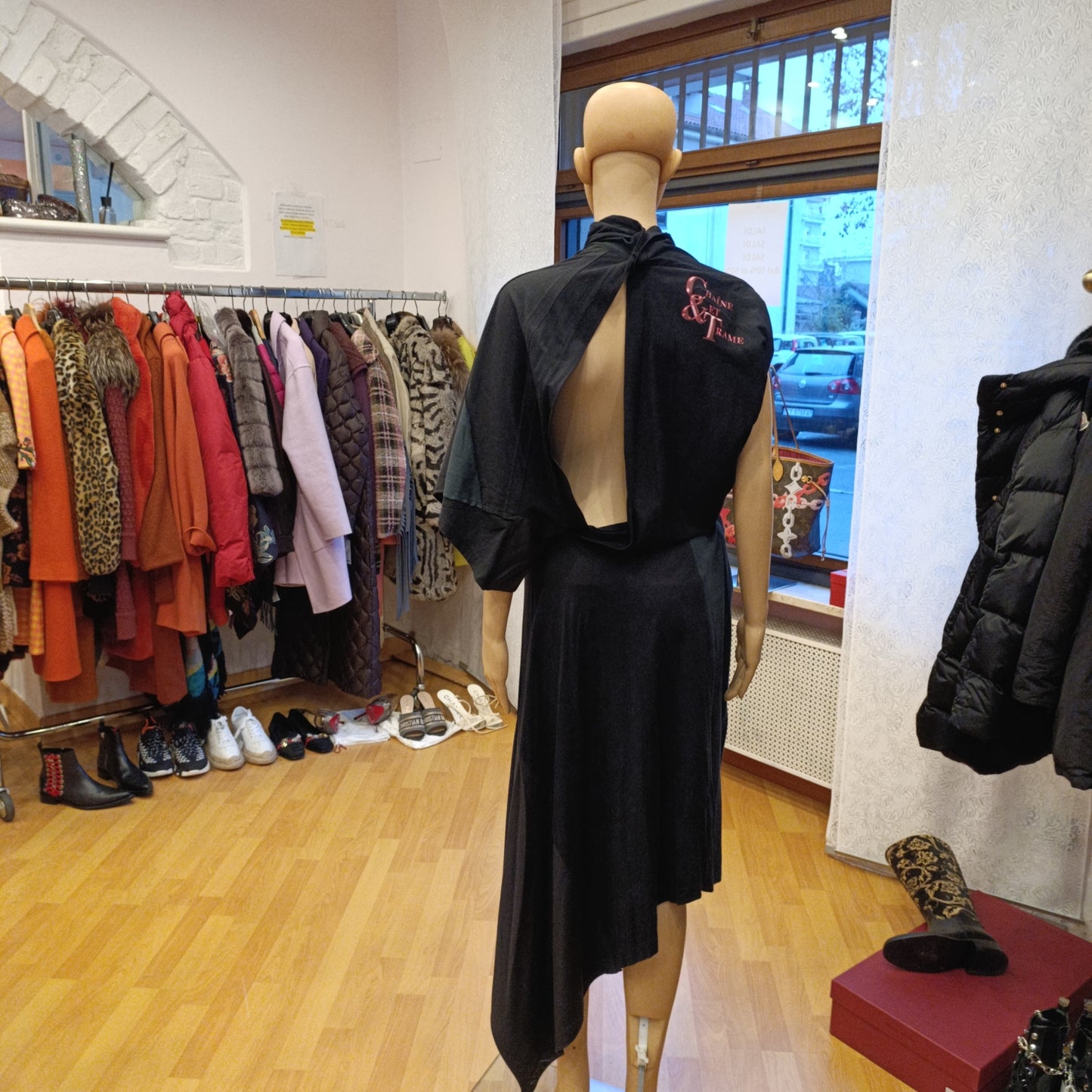 Abito Balenciaga scritte tg 38