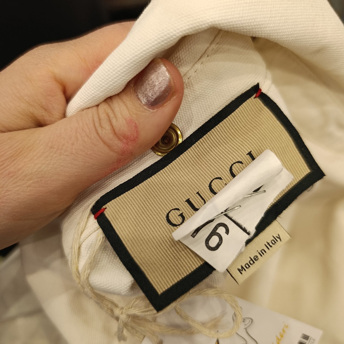 Giacca Gucci denim bianca tg 44 over