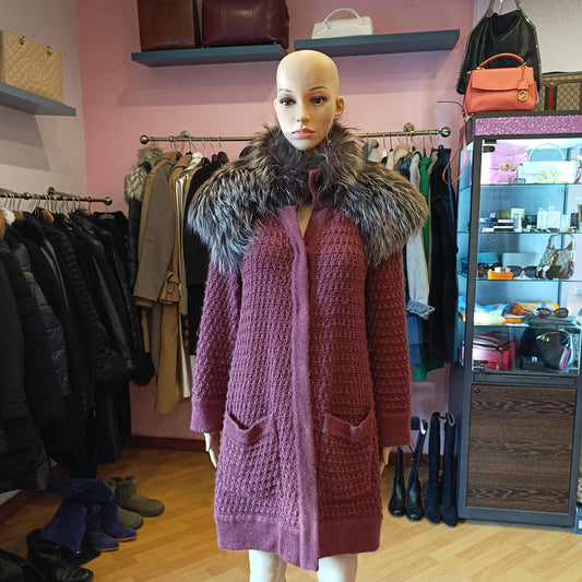 Cardigan Missoni lana & volpe tg 42