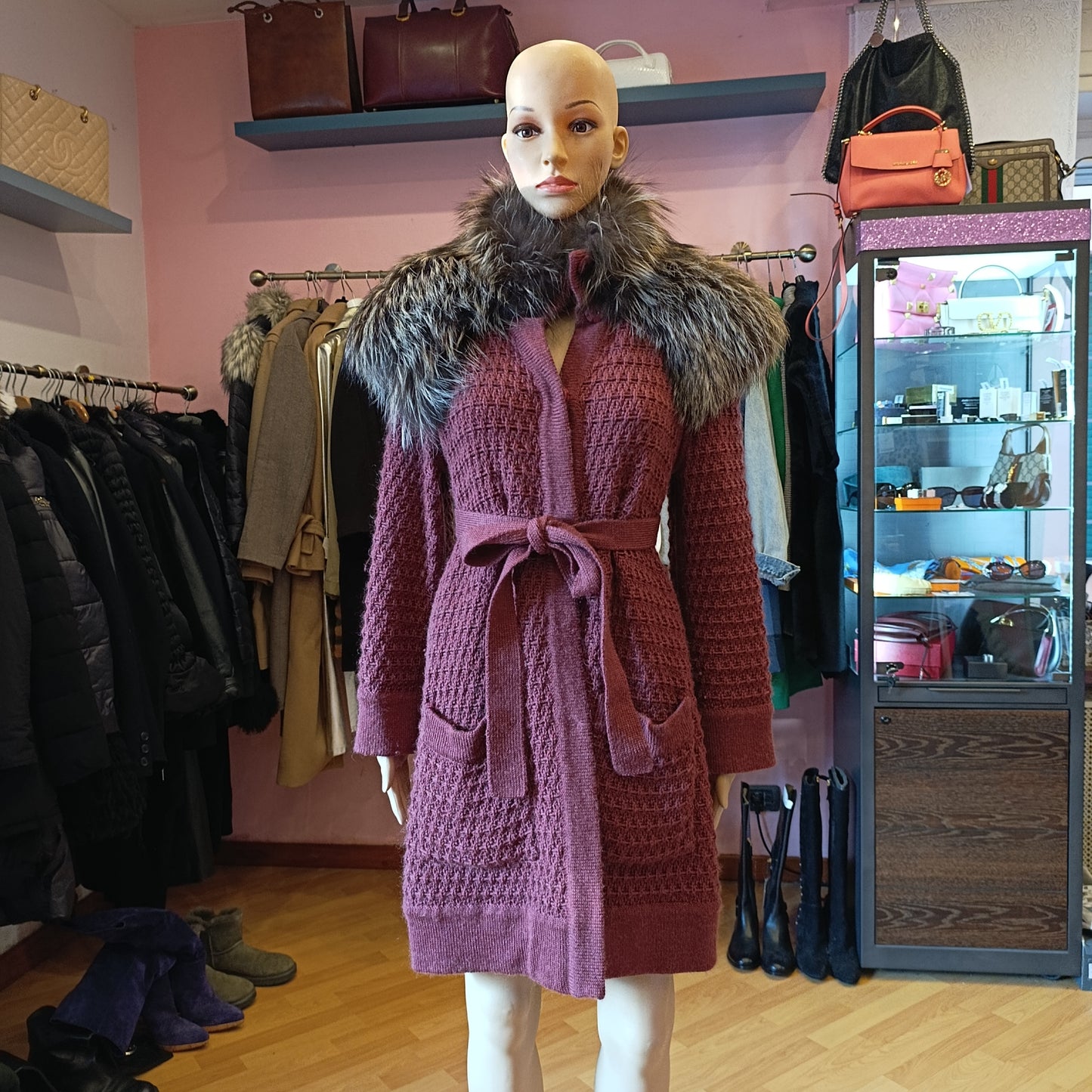 Cardigan Missoni lana & volpe tg 42