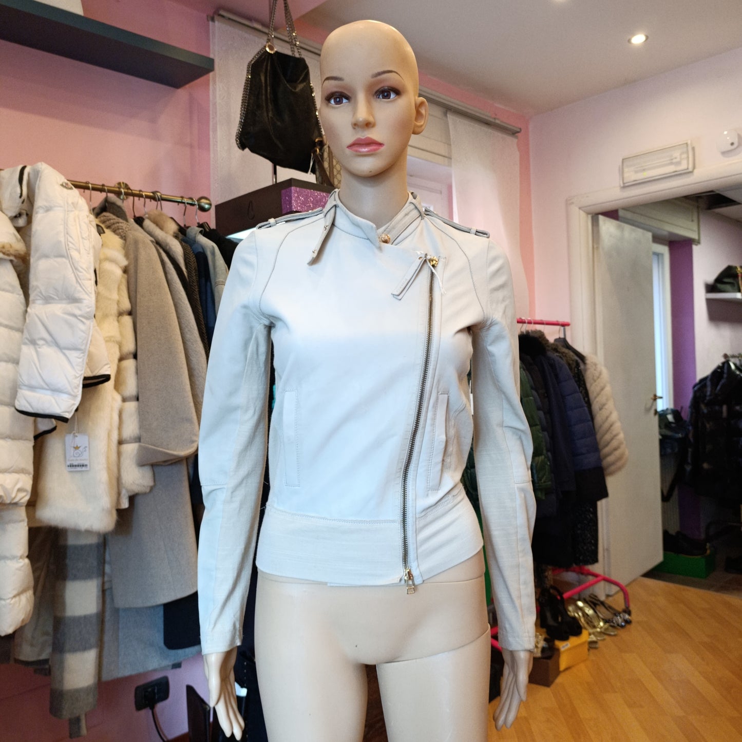 Giacca pelle Pinko tg 40