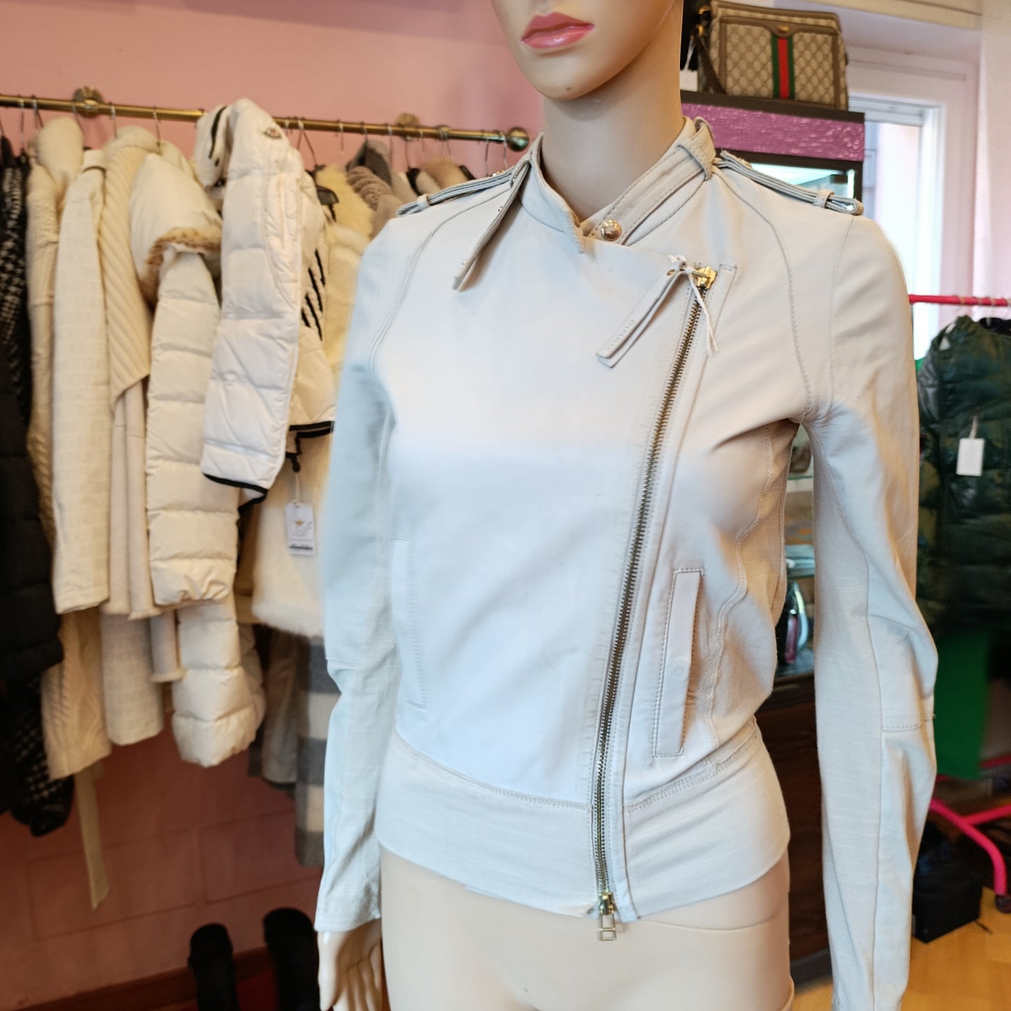 Giacca pelle Pinko tg 40