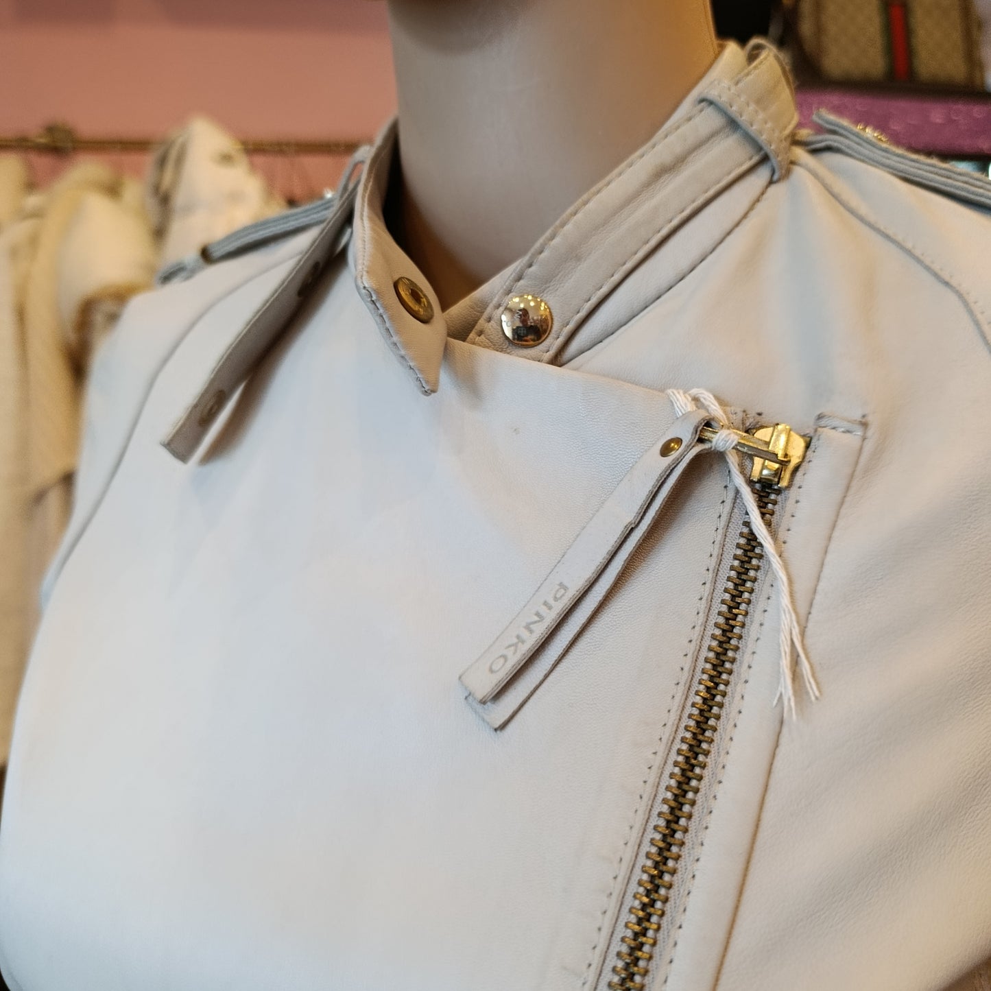 Giacca pelle Pinko tg 40