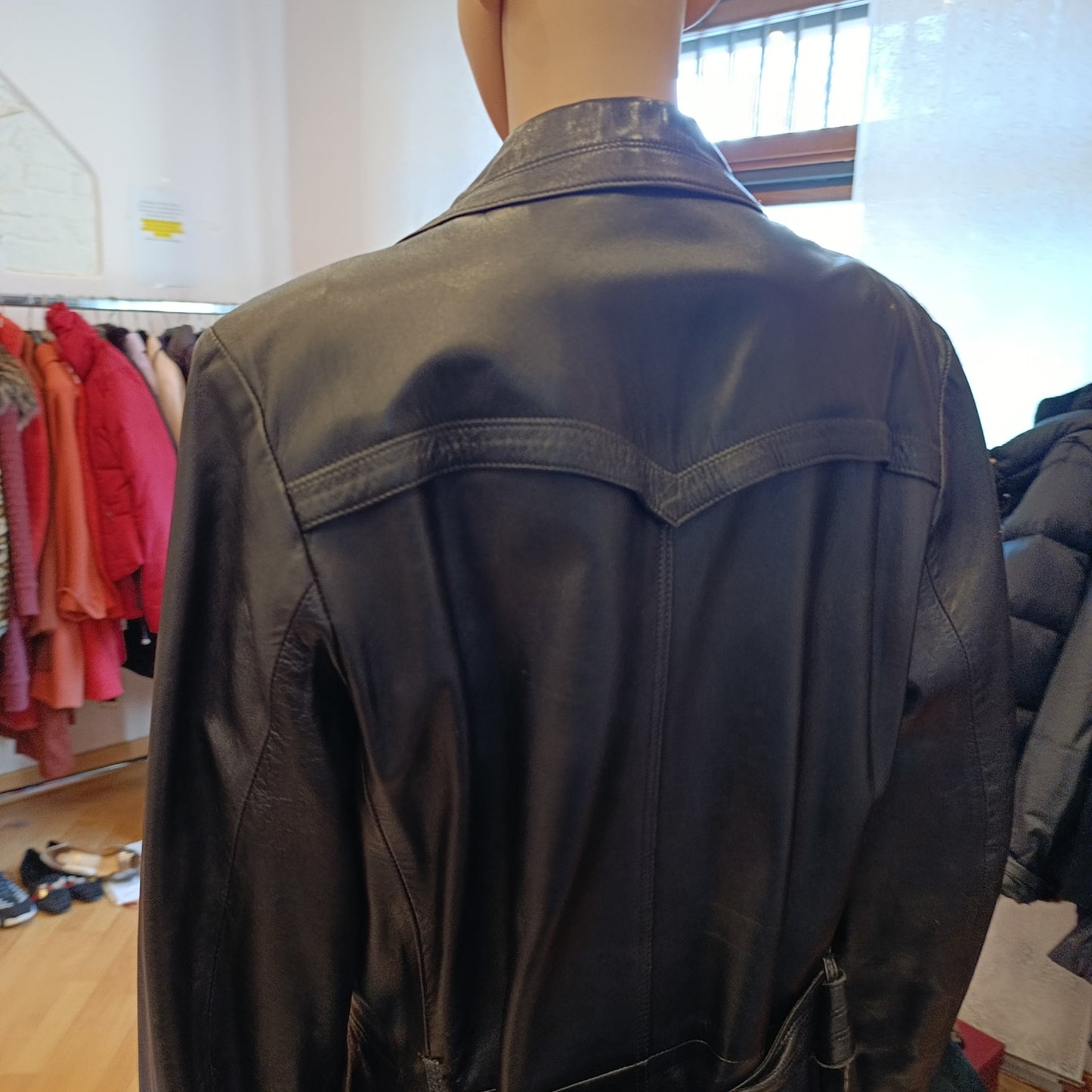 Trench pelle vintage tg S/M