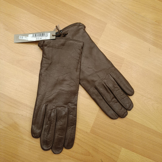 Guanti coccinelle nuovi in pelle tg L