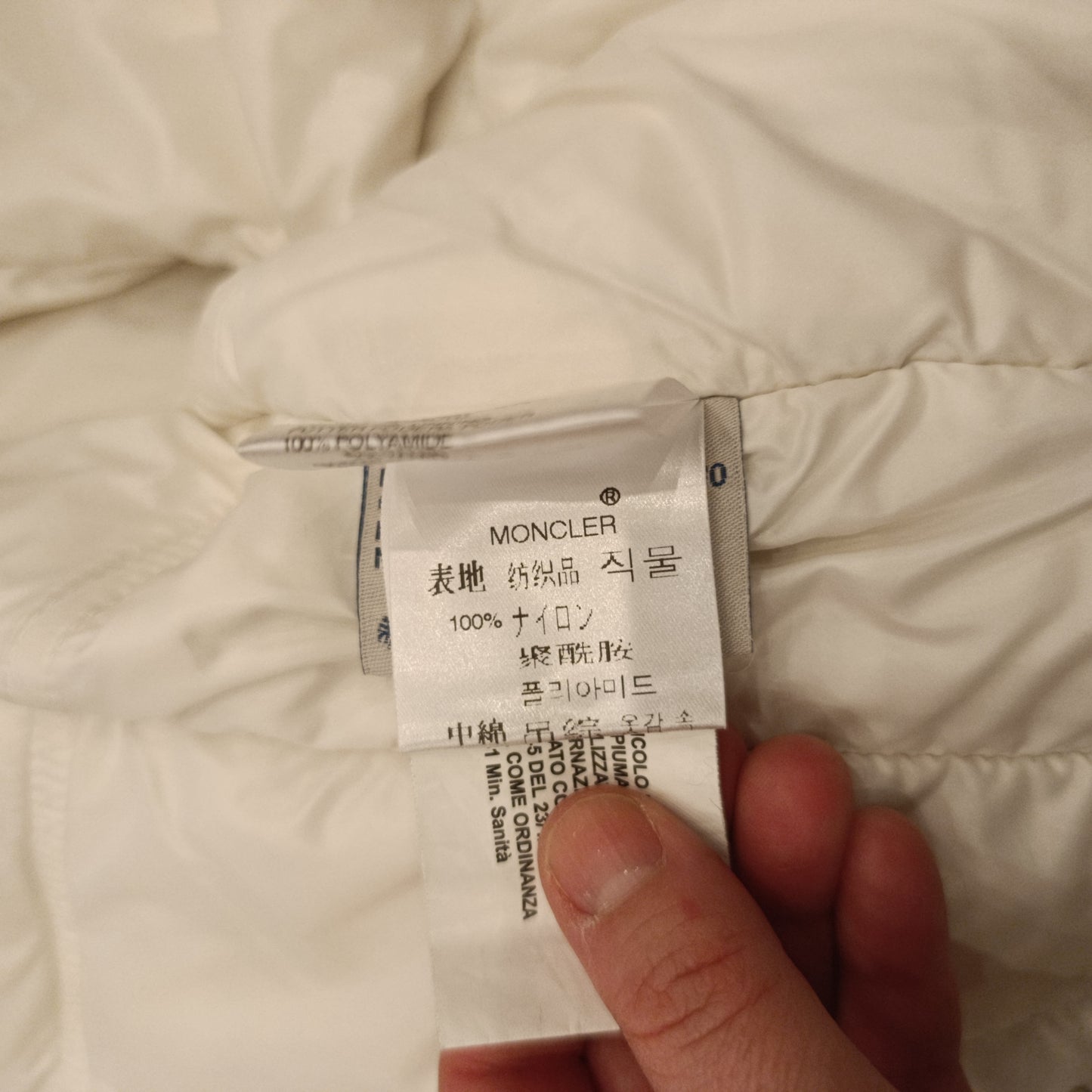 Moncler tg 3 bianco