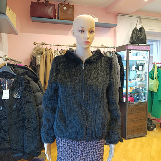 Bomber visone nero tg S/M