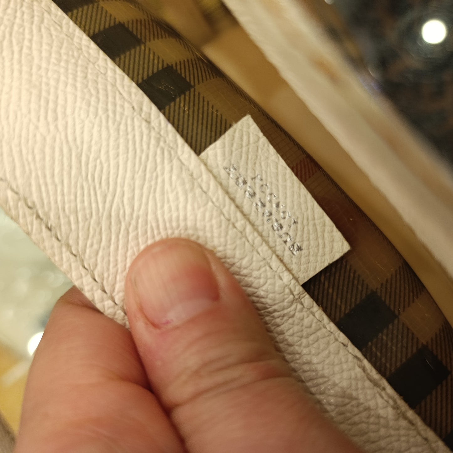 Borsetta Burberry plastica