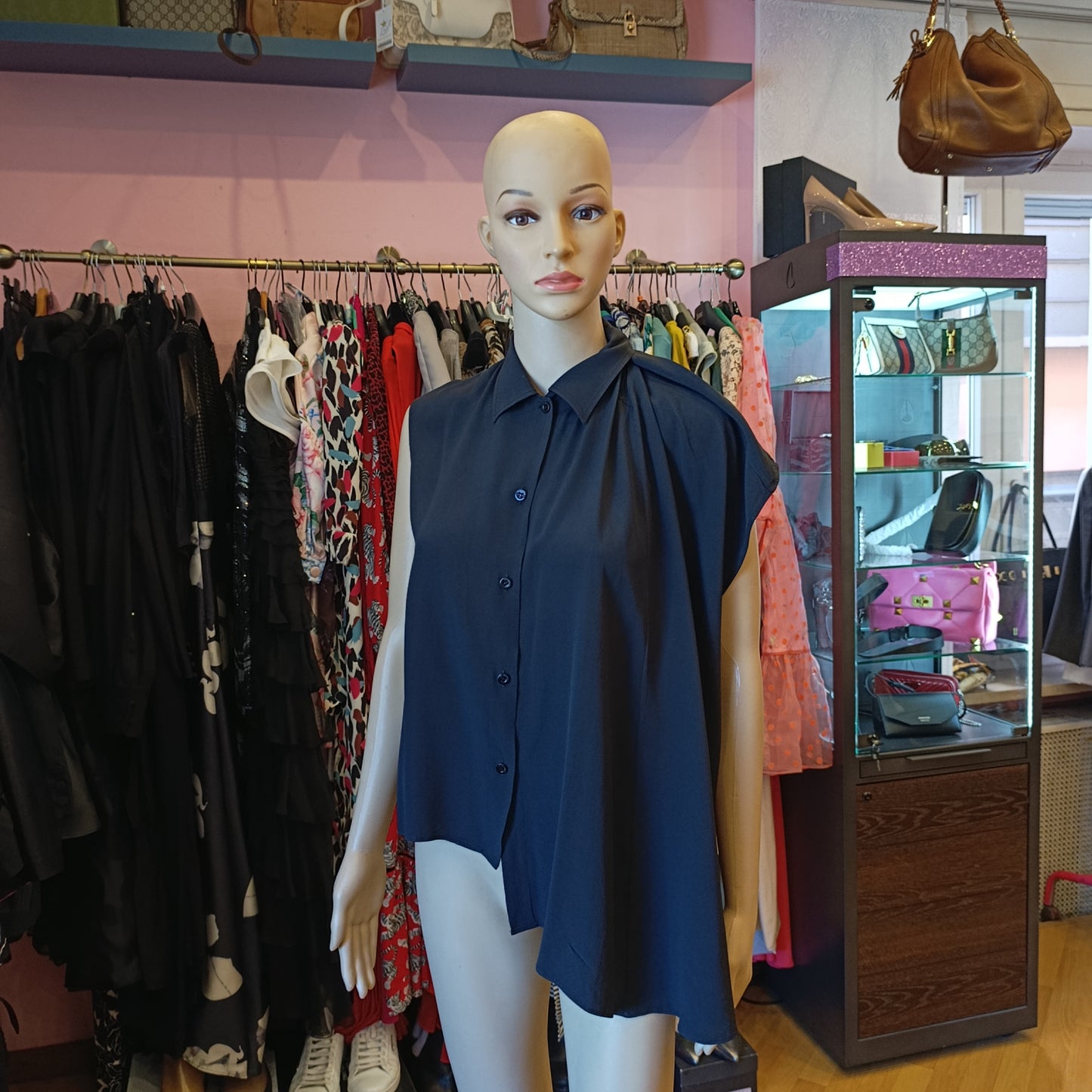 Camicia Balenciaga tg 38 misto seta