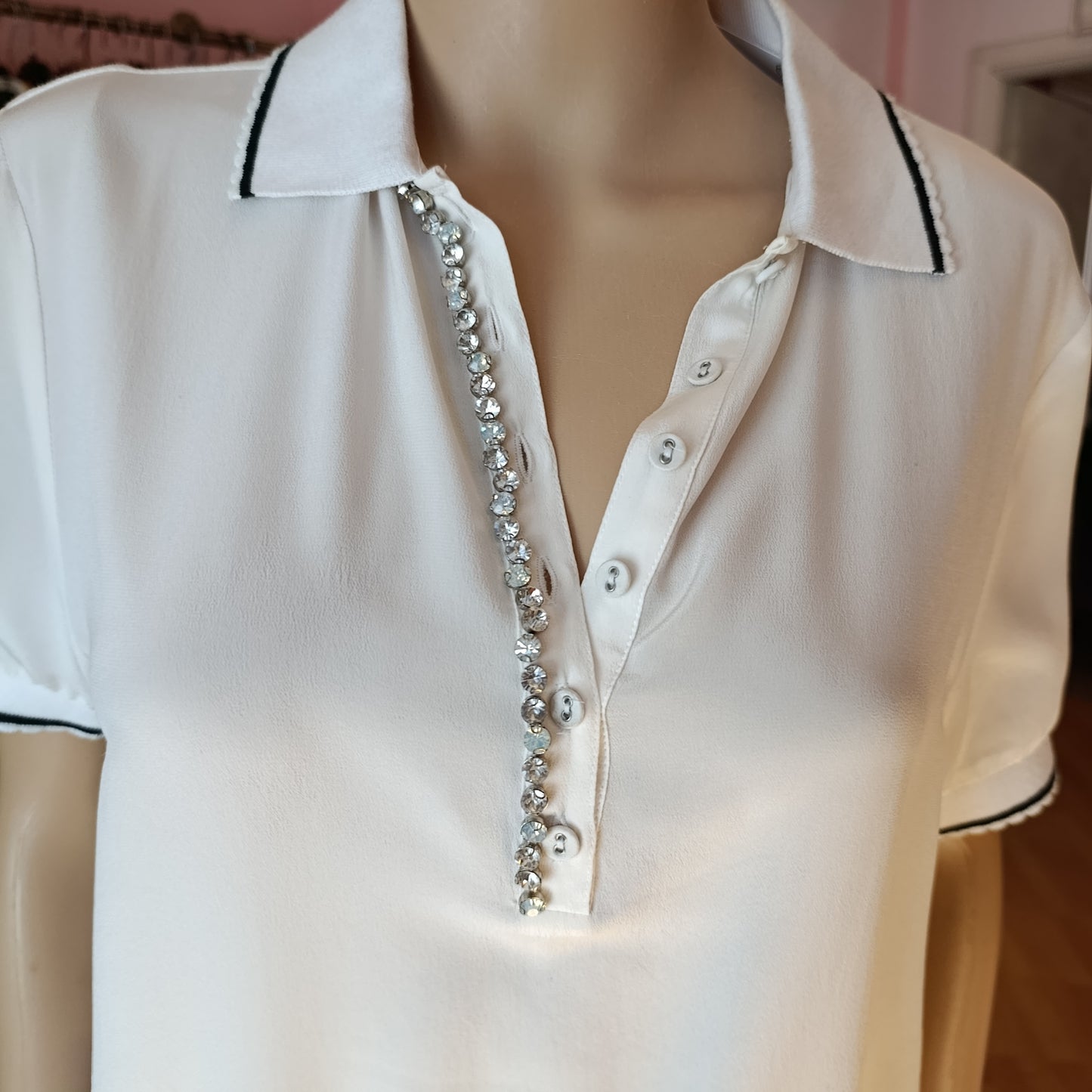 Polo Pinko tg L con strass