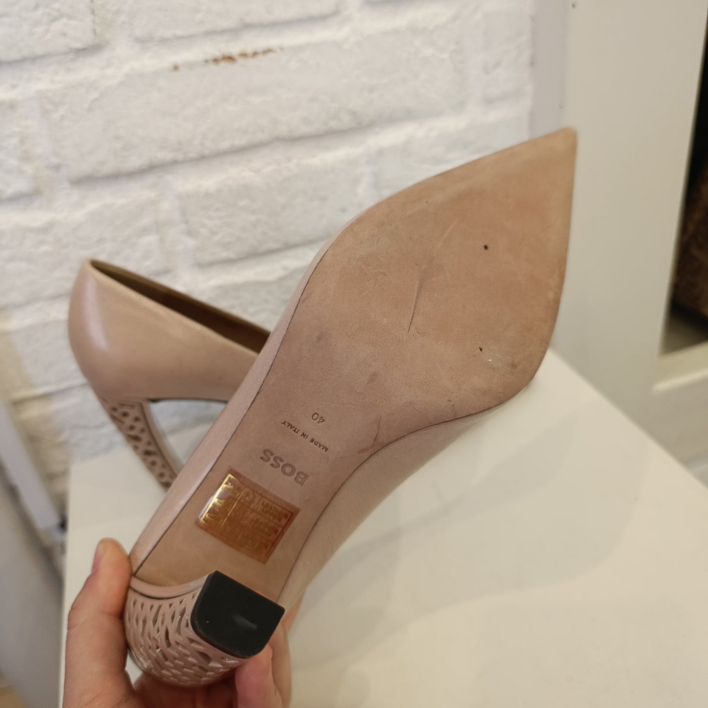 Tacchi Hugo Boss n*40 rosa cipria