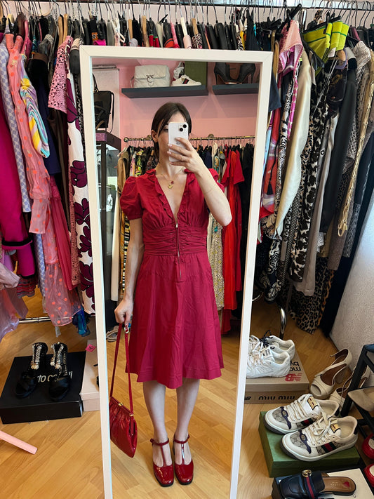 Abito Miu Miu rosso tg 44 ridotto