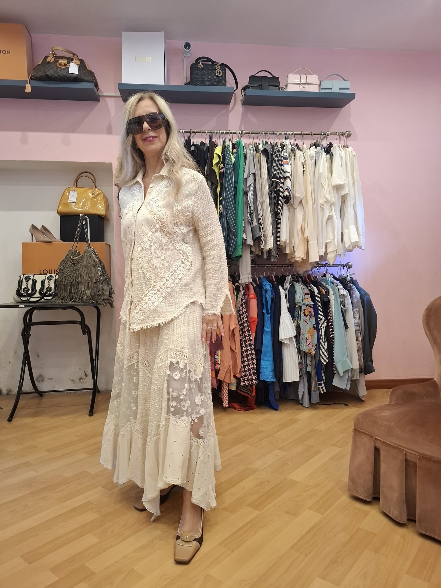 Completo lino vintage tg M