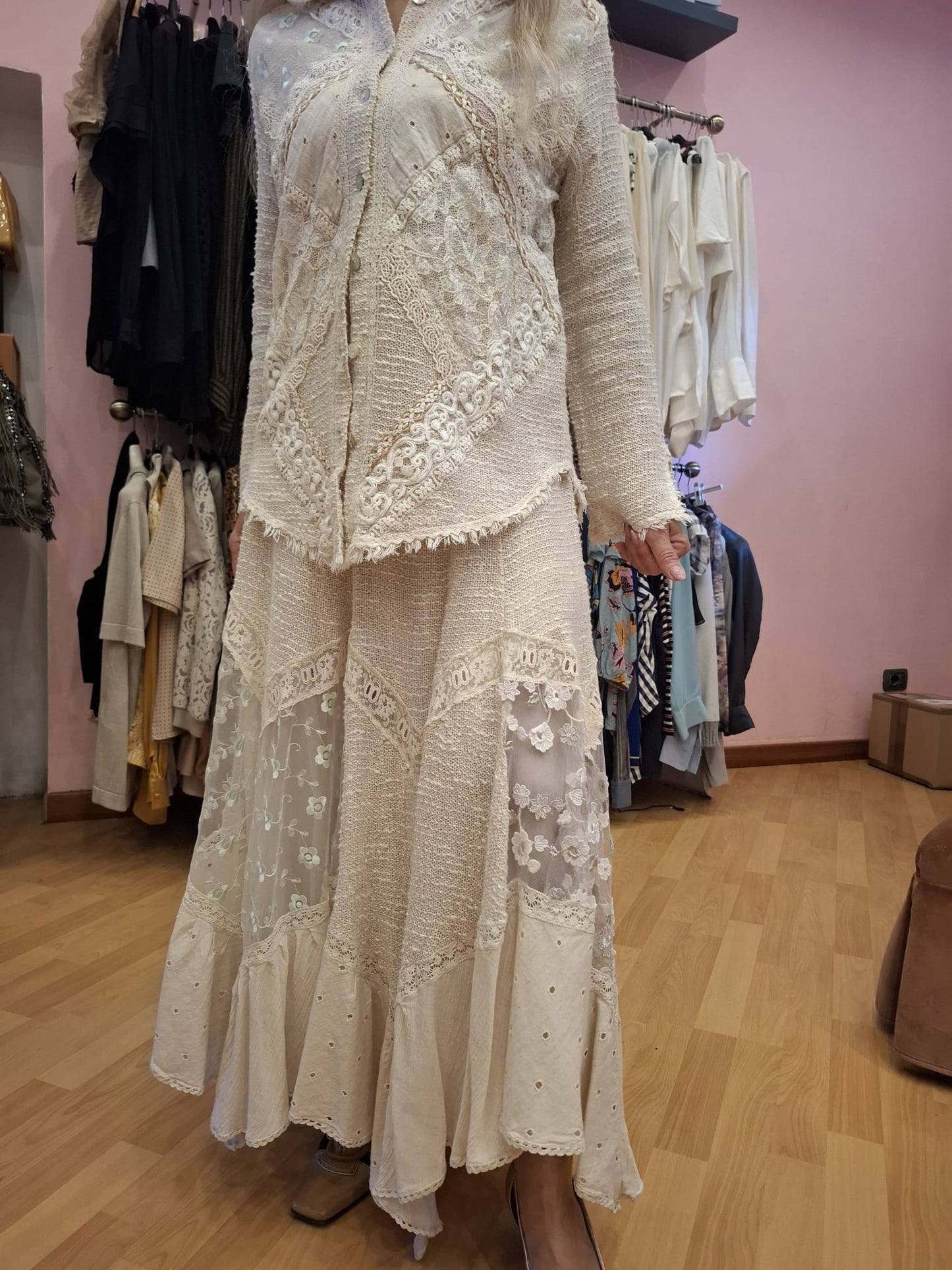 Completo lino vintage tg M
