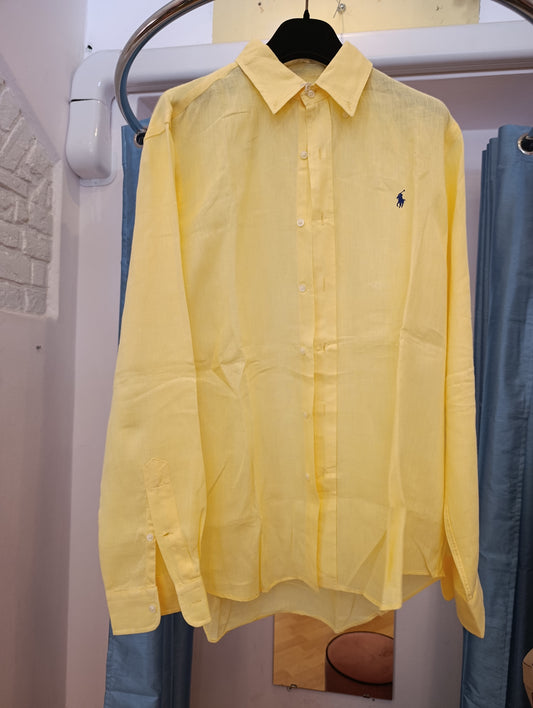 Camicia lino Ralph Lauren tg M abbondante uomo