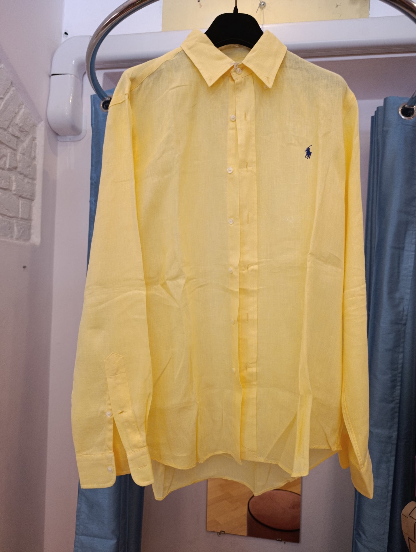 Camicia lino Ralph Lauren tg M abbondante uomo