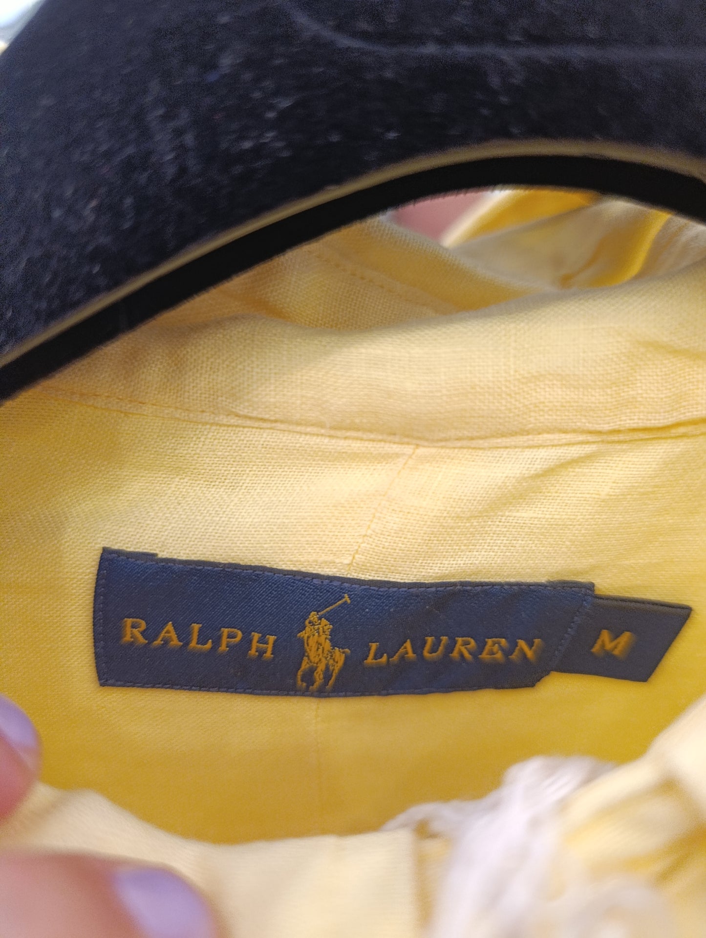 Camicia lino Ralph Lauren tg M abbondante uomo