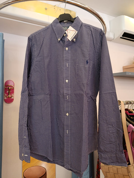 Camicia Ralph Lauren a quadretti blu bianca tg M