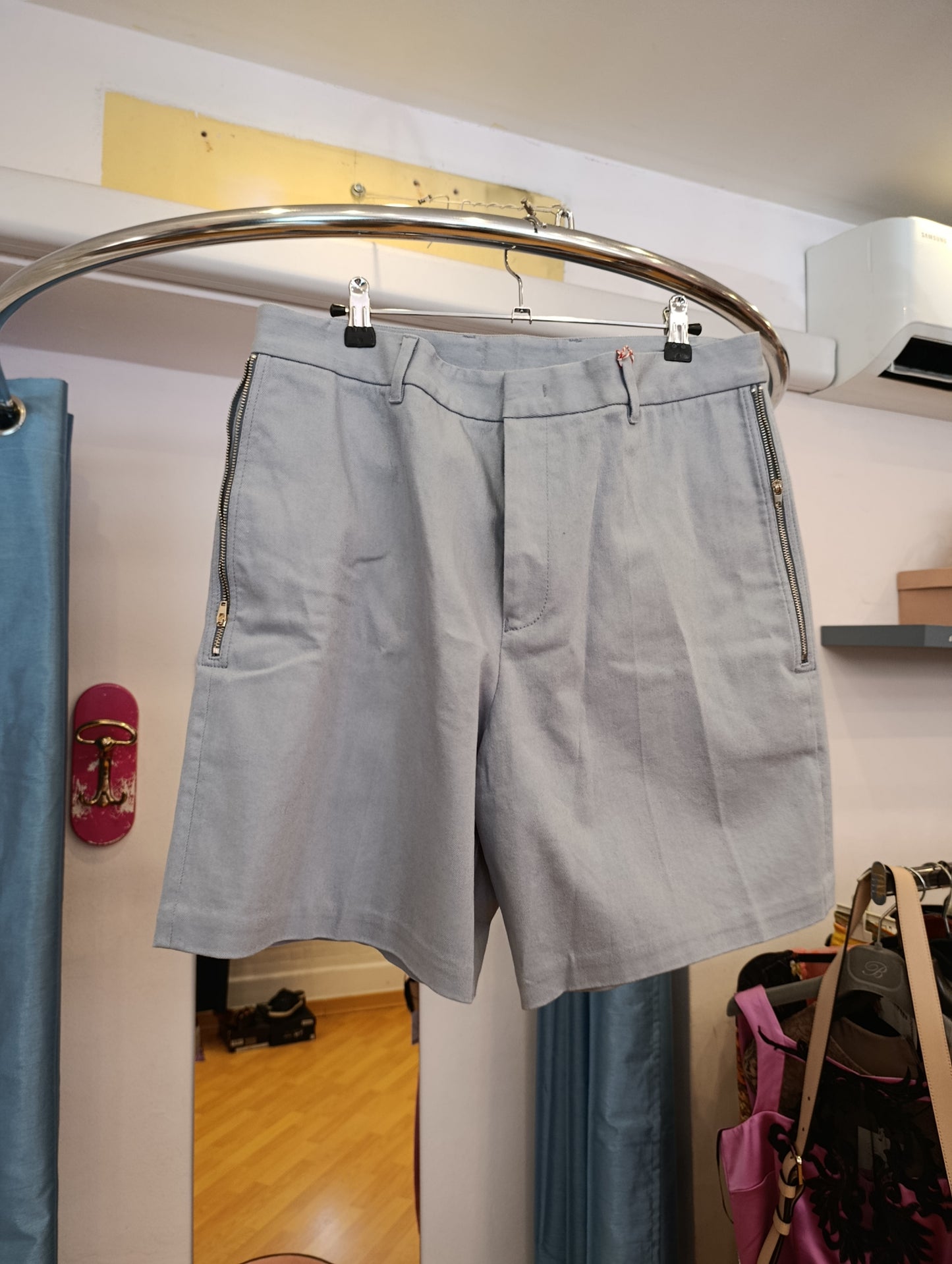Pantaloncino uomo Armani azzurro polvere tg 48