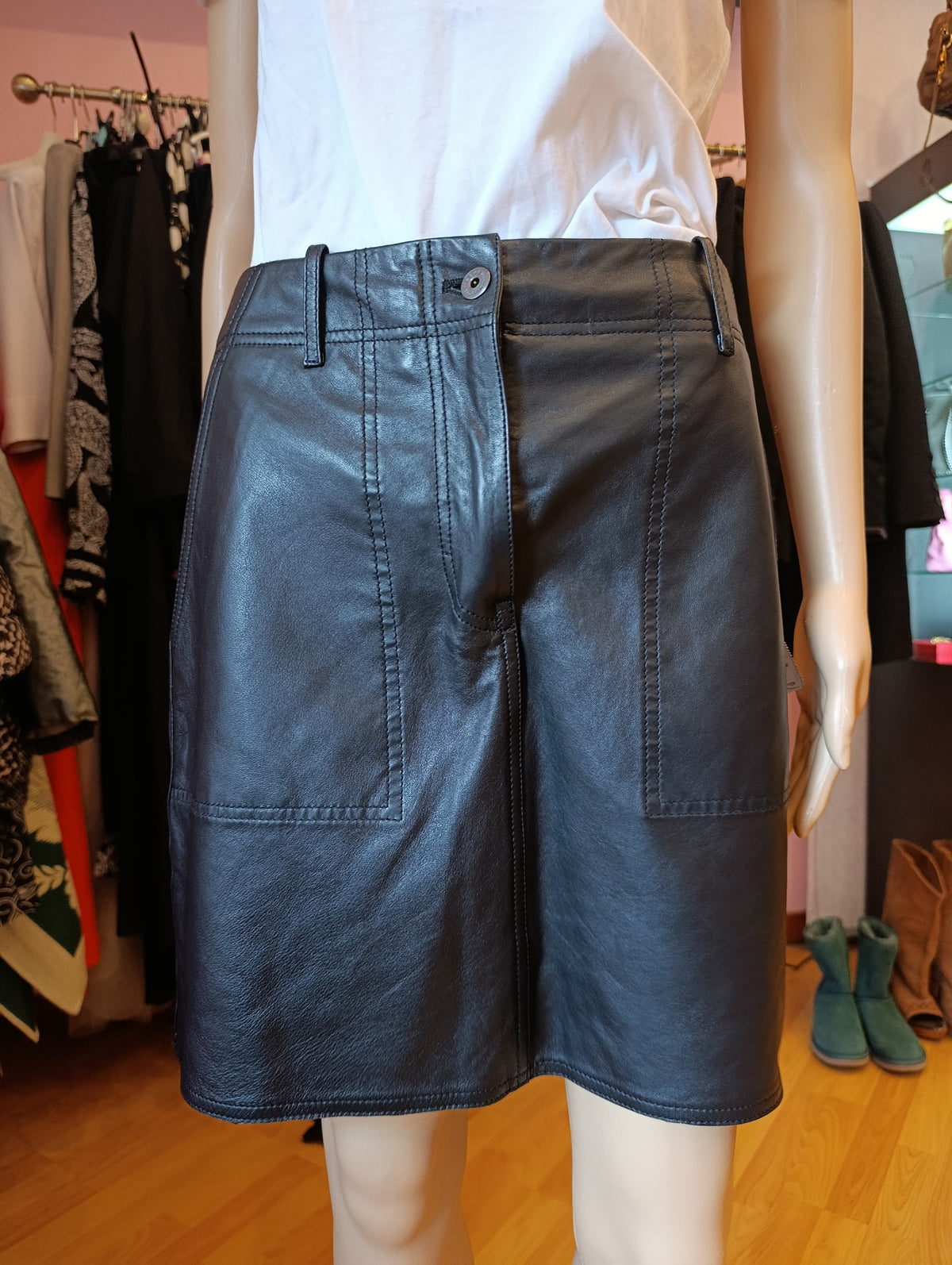 Minigonna pelle MaxMara nuova tg 40