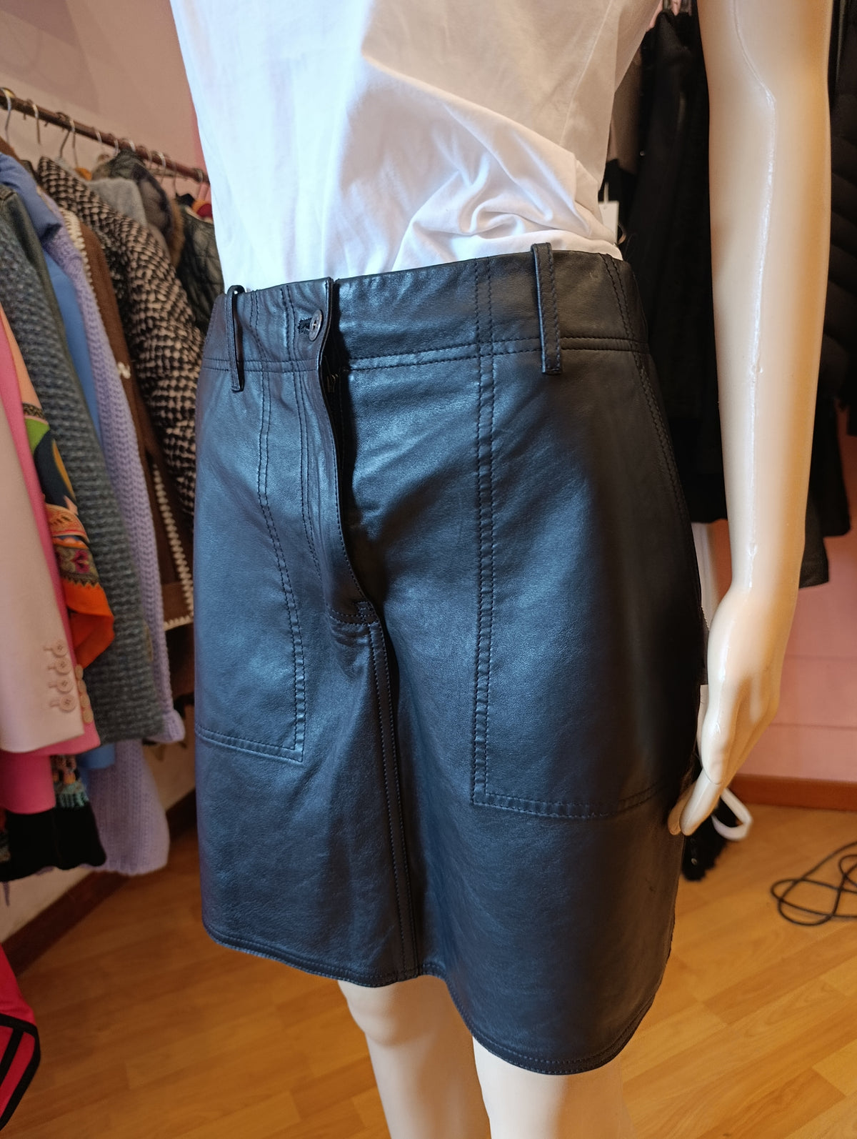 Minigonna pelle MaxMara nuova tg 40