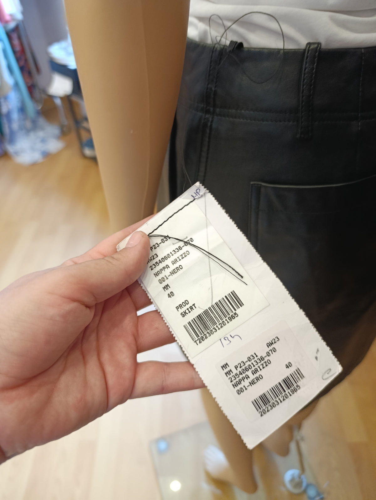 Minigonna pelle MaxMara nuova tg 40