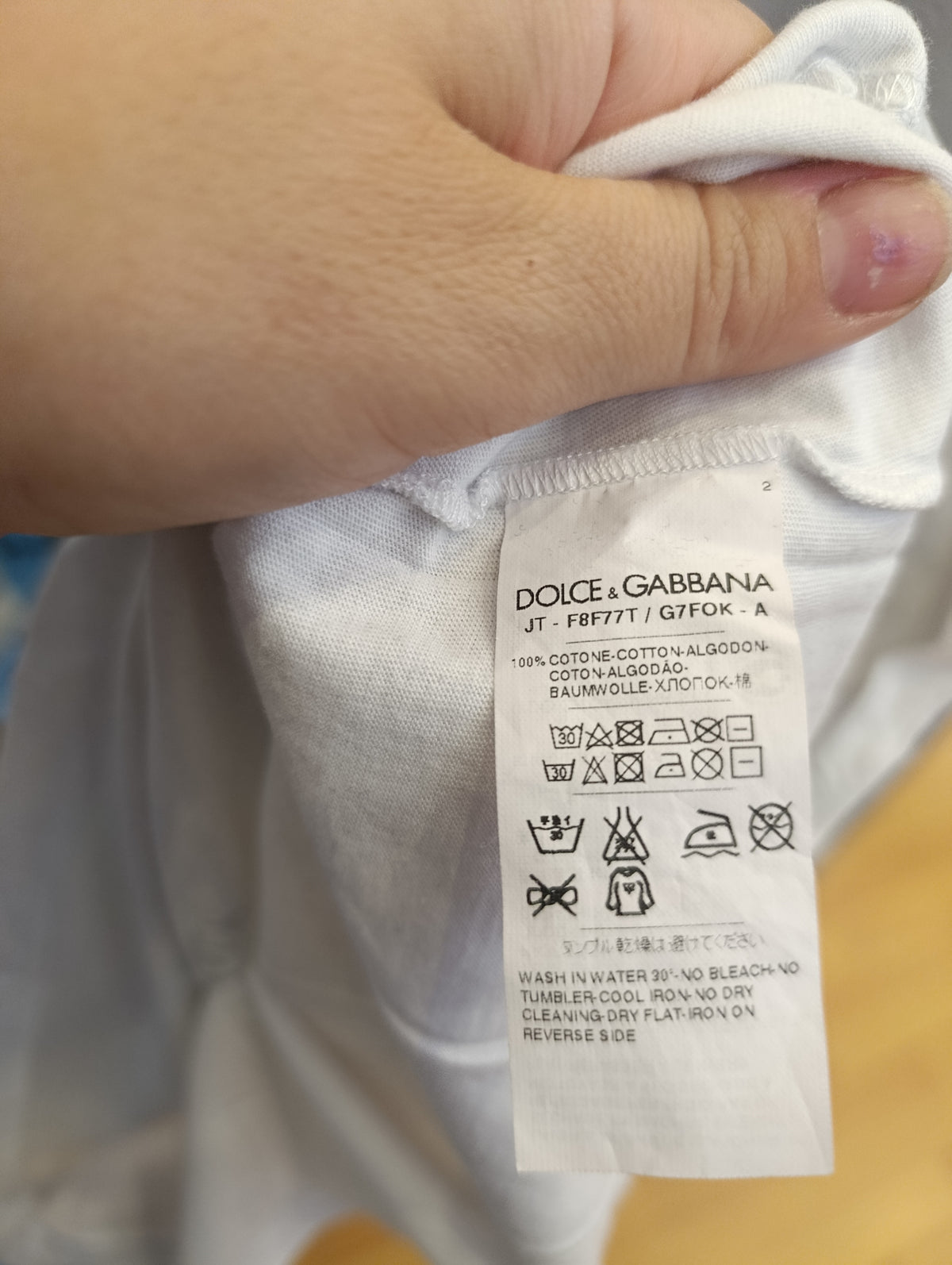 T-shirt Dolce&Gabbana scritta tg 46