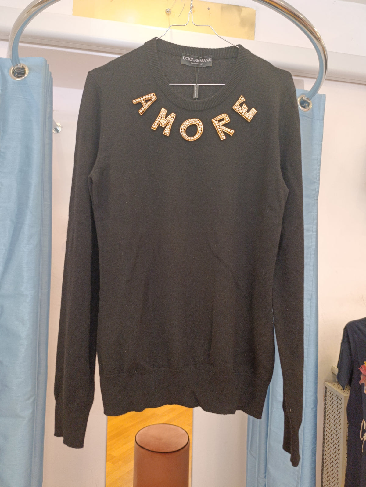 Maglione cashmere 'Amore' Dolce&Gabbana tg 48 ridotta