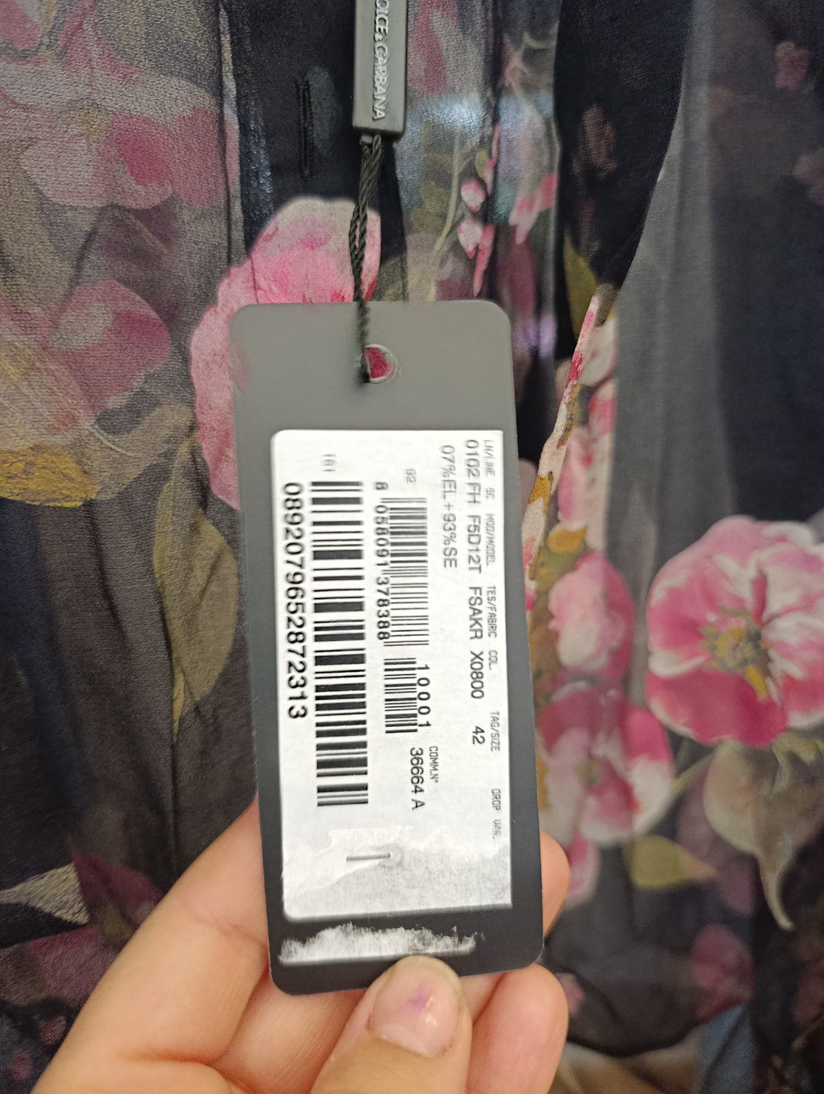 Camicia Dolce & Gabbana fiori tg 42 nuova