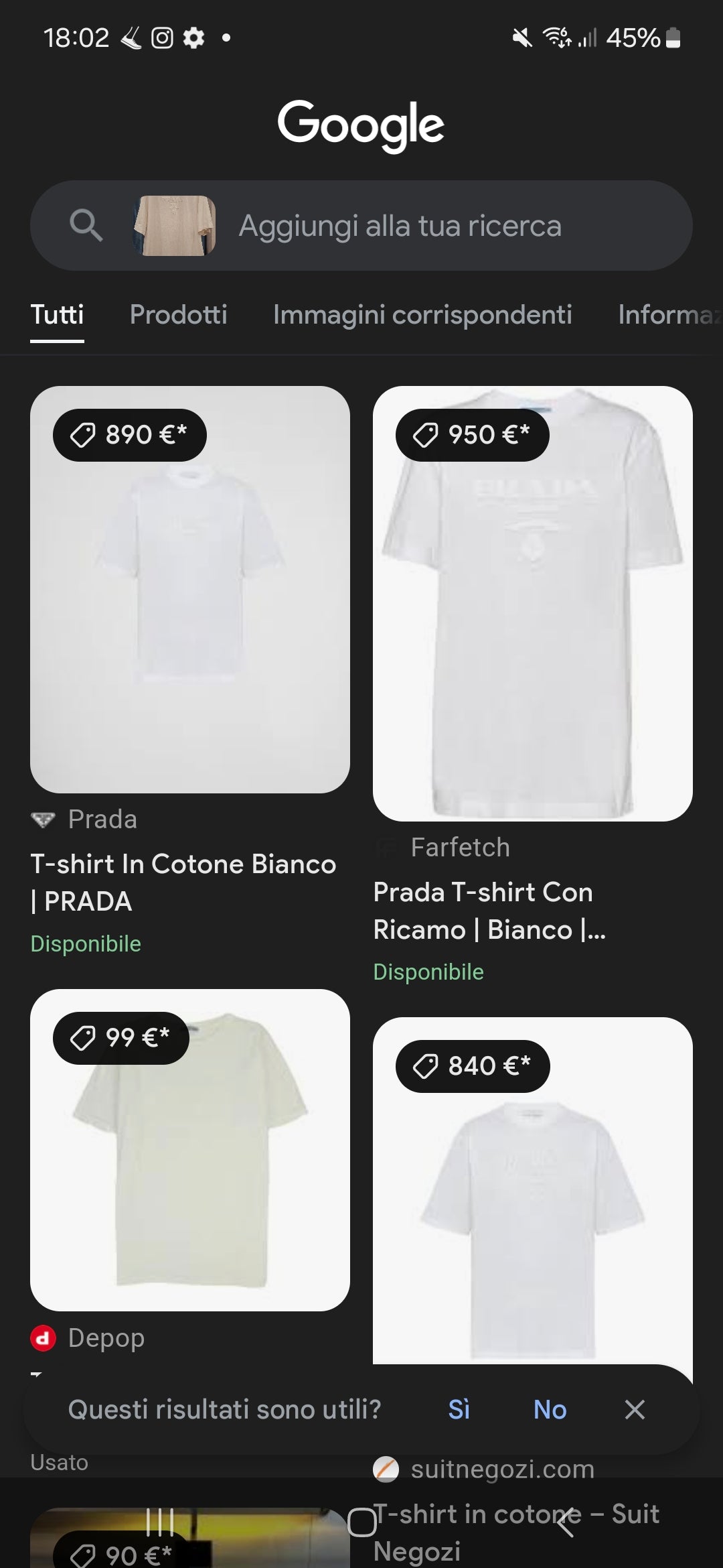 Tshirt Prada iconica bianca tg L