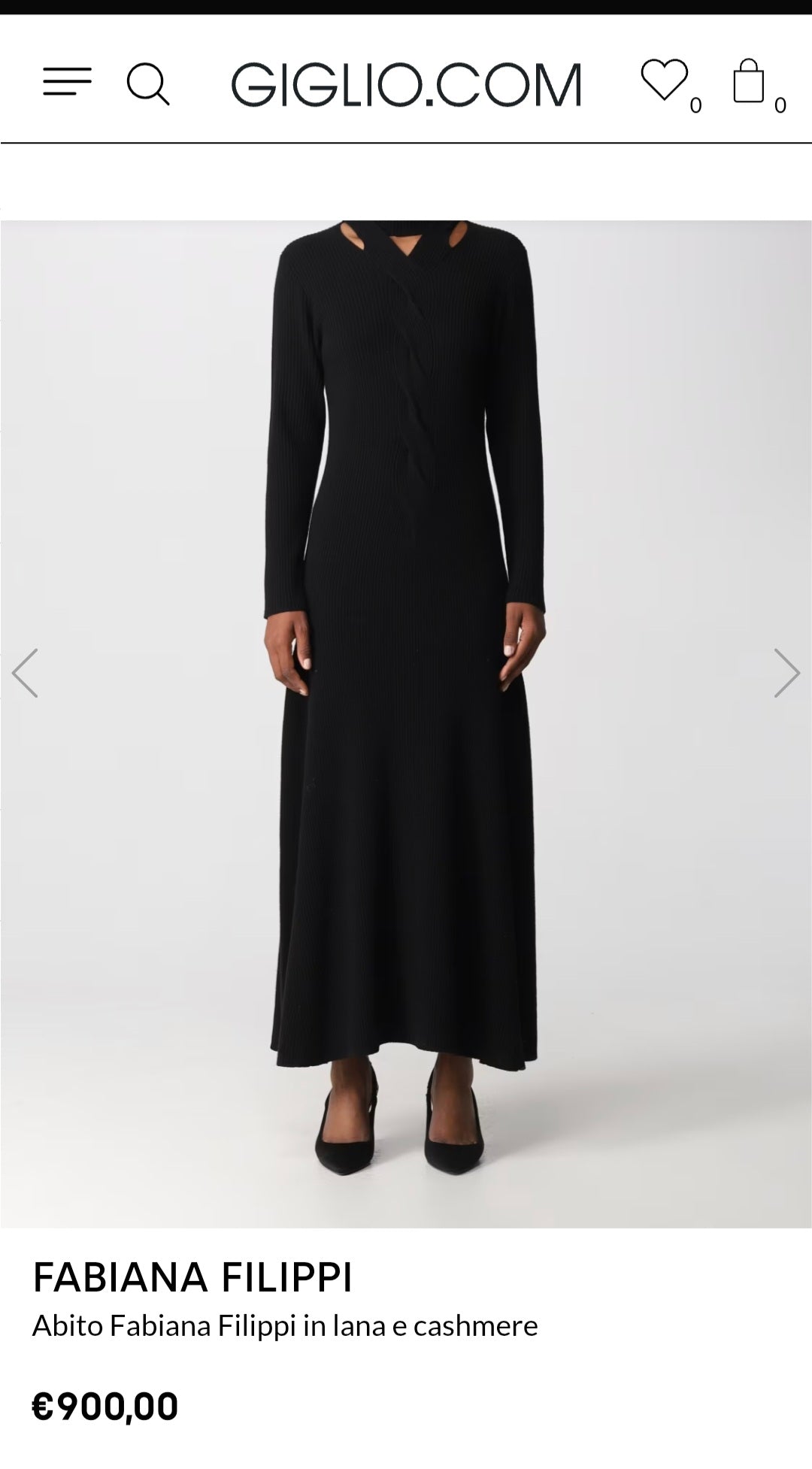 Abito Fabiana Filippi nuovo tg 42