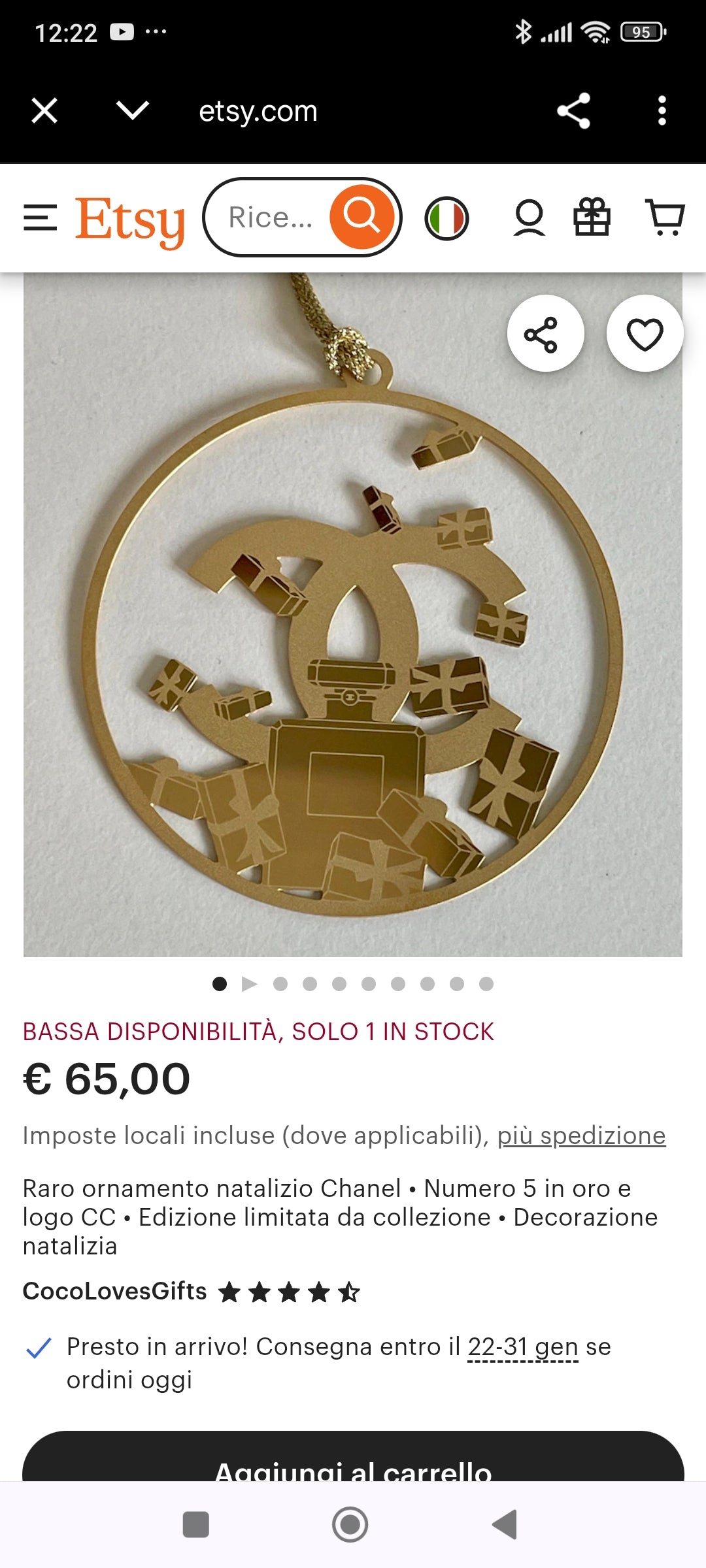 Charm Chanel pendente